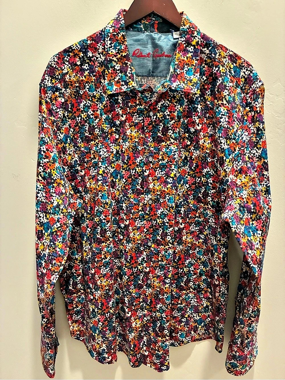 Robert Graham Floral Button Down Shirt 4XL
